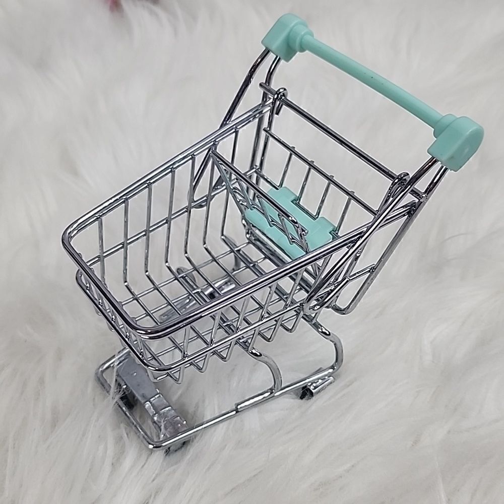 Mini Shopping Cart with Rolling Wheels